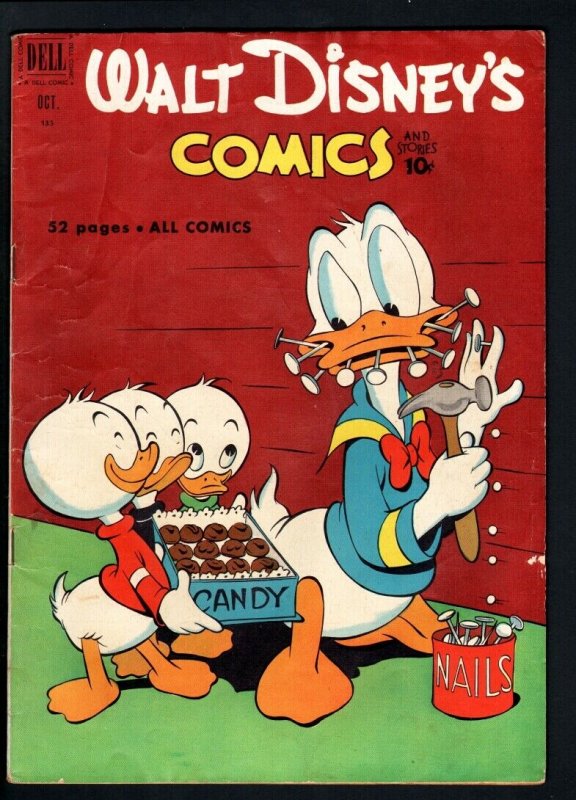 WALT DISNEY'S COMICS AND STORIES #133-1951-DONALD DUCK-MICKEY-CARL BARKS A VG