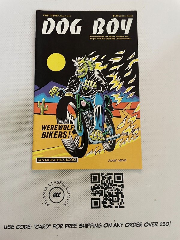 Dog Boy # 1 NM Fantagraphics Books Comic Book Steve Lafler Motorcycle Cov 6 J221