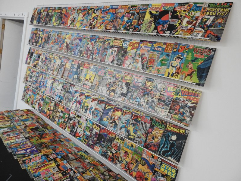 Huge Lot of 190+ Comics W/ Action Comics, Howard the Duck, Blackhawk! Avg. FN!