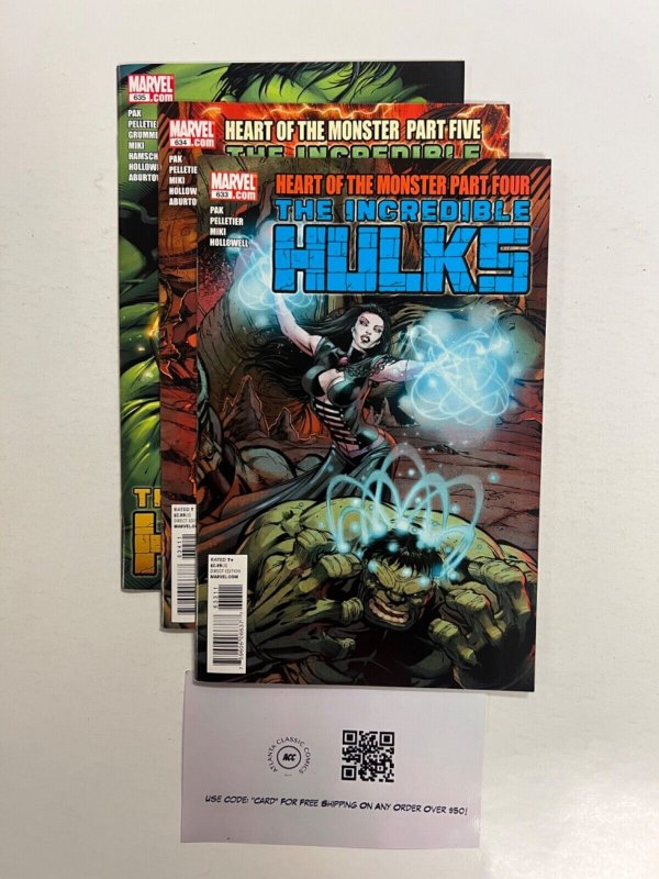 3 The Incredible Hulks Marvel Comic Books # 633 634 635 Avengers Thor 32 JS35