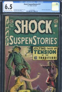 SHOCK SUSPENSTORIES #17 - CGC-6.5, OW-W - EC - Golden Age