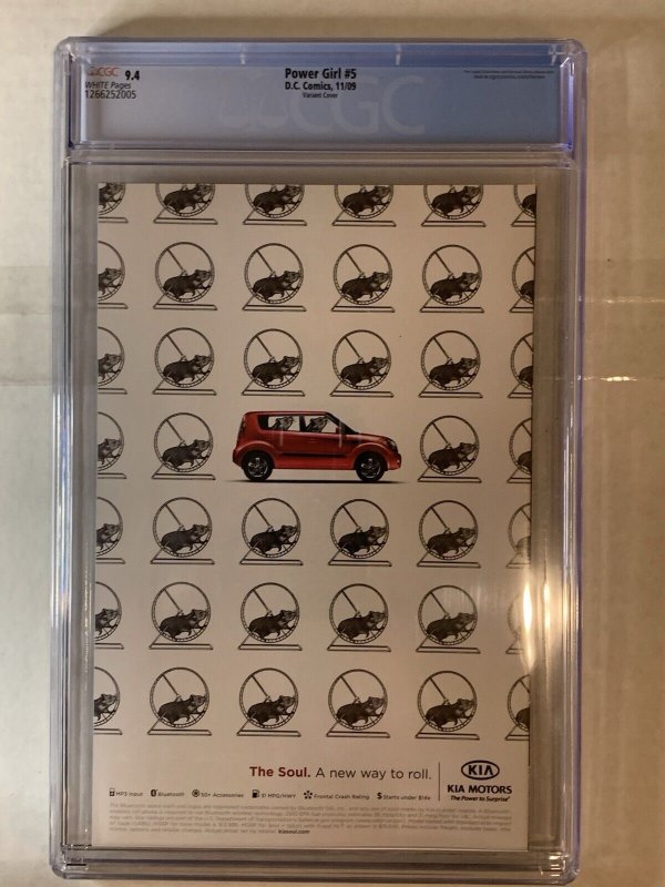 Power Girl #5B March 1:10 Retailer Incentive Variant CGC 9.4 2009