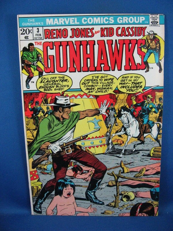 The Gunhawks #3 (Feb 1973, Marvel) VF