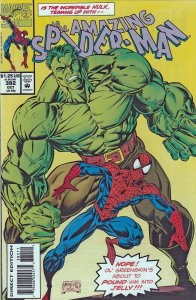 The Amazing Spider-Man #382 Marvel Comics Oct 1993 Mark Bagley Cover Hulk  Mint