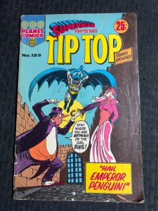 Vintage TIP TOP MONTHLY Planet Comics #123 G/VG 3.0 Batman vs Penguin AUSTRALIAN