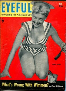 Eyeful 2/1954-cheesecake-Roma Paige-Betty Bettie Page-lingerie-stocking-VG