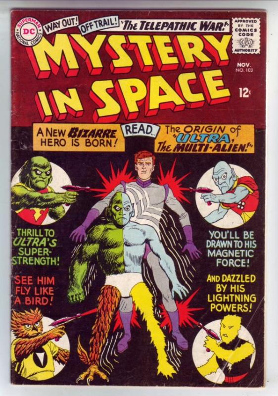 Mystery in Space #103 (Nov-65) FN Mid-Grade Ultra the Mult-Man, Space Ranger