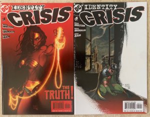 IDENTITY CRISIS 1-7 + VARIANTS | DC COMICS 2004-05 | COMPLETE SERIES | 10 TOTAL