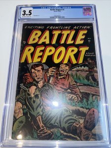 Battle Report (1952) # 2 (CGC 3.5) Farrell Publication • Pete Morisi • Census=3