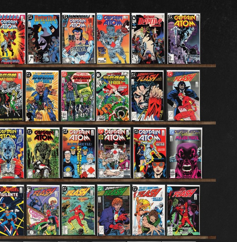 Huge Lot 150+ Comics with Captain Atom, The Flash, Elementals & More!