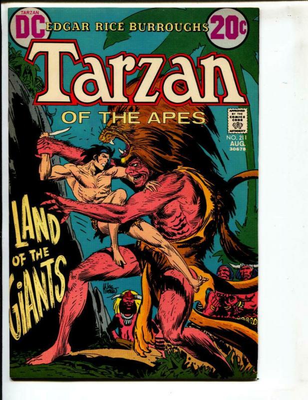 Tarzan-#211-1972-DC-BRONZE-AGE-Joe Kubert-NM-