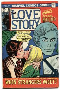 OUR LOVE STORY #33 1975 LATE ISSUE MARVEL ROMANCE