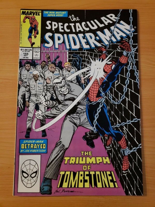 Spectacular Spider-Man #155 Direct Market Edition ~ NEAR MINT NM ~ 1989 Marvel 