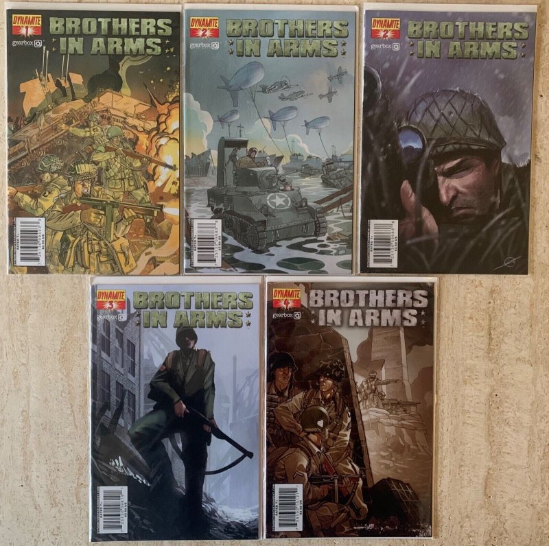 BROTHERS IN ARMS 1-4 + VARIANT OF ISSUE 2 | DYNAMITE 2008 | COMPLETE SERIES