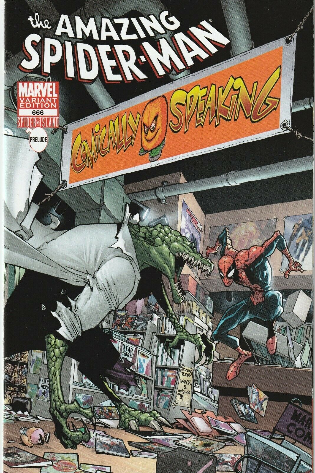 Gibi HQ Marvel The Amazing Spider Man #666 - Midtown Comics Variant, 2011.