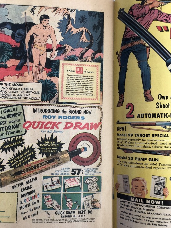 Tarzan 119,VG, marsh manning art!Painted cover