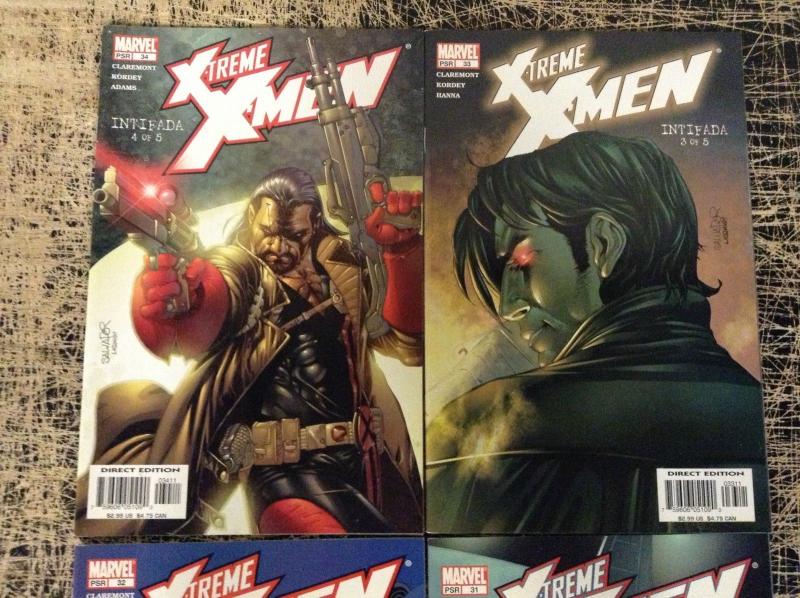 Lot Of 4 X-Treme X-Men Marvel Comic Books # 31 32 33 34 Wolverine Deadpool W6