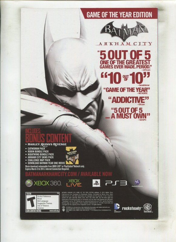 SWAMP THING #10 (9.0) SIGNED BY YANICK PAQUETTE!! 2012