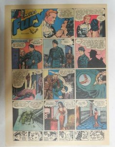 Miss Fury Sunday by Tarpe Mills from 7/23/1944 Size: 11 x 15  Very Rare Year #4