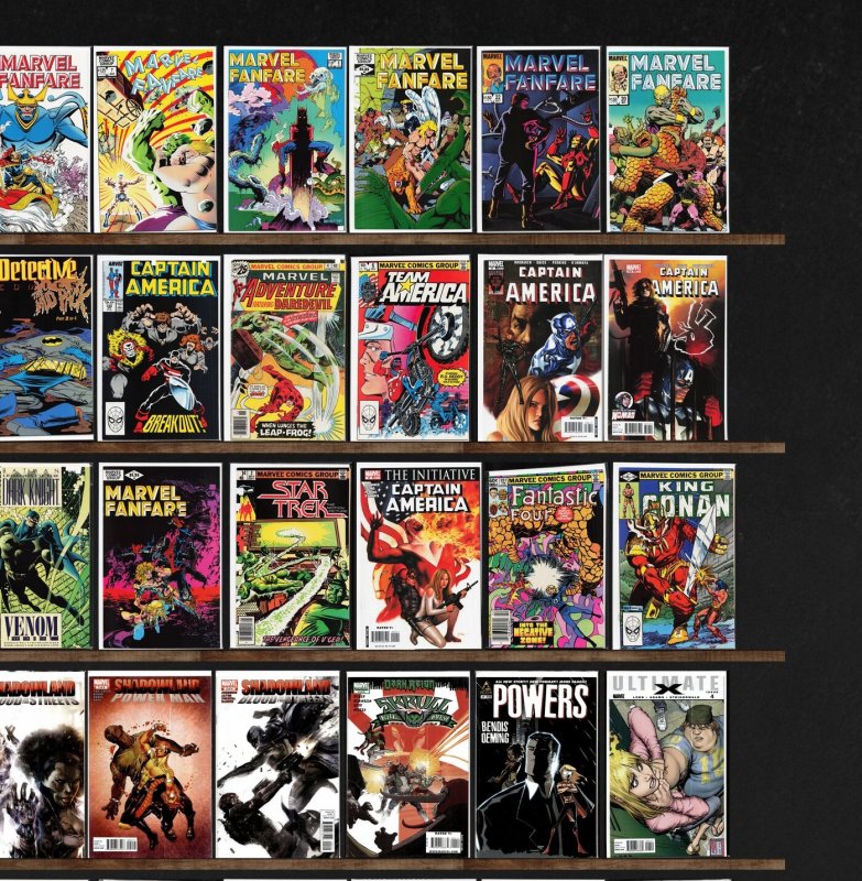 Huge Lot 150+ Comics with Captain America, Fantastic Four & More!