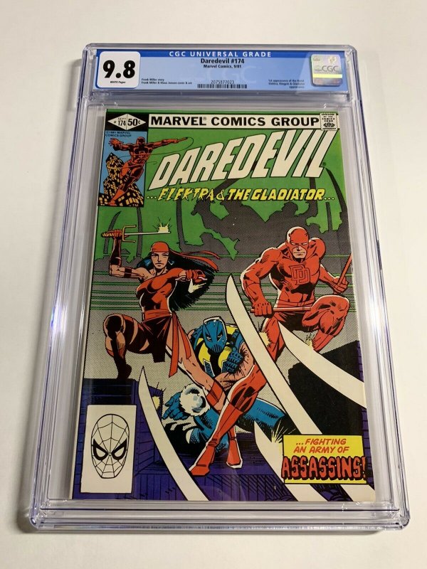 Daredevil 174 Cgc 9.8 White Pages Marvel 1st First Appearance Of The Hand 023