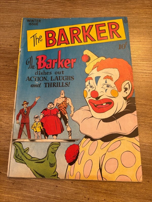 The Barker # 2 VG-FN Quality Comics Golden Age Comic Book Clown Cover 7 J409