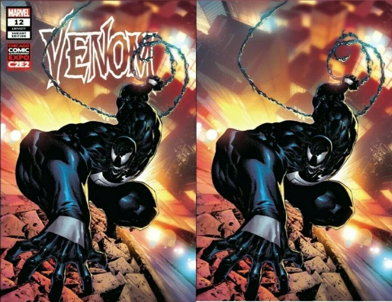 ? VENOM #12 2019 PHILIP TAN ? C2E2 VIRGIN 2 PACK CONVENTION VARIANT SET NM