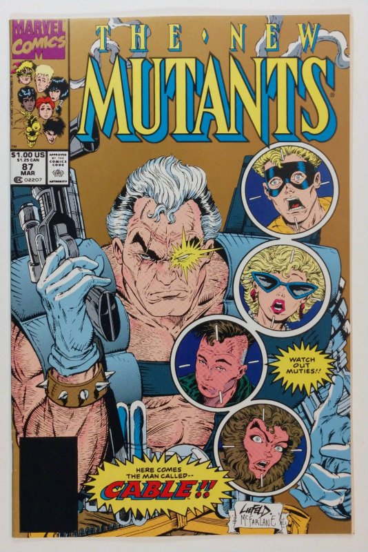 The New Mutants #87 (2nd Printing, 1990) 1st App of Cable