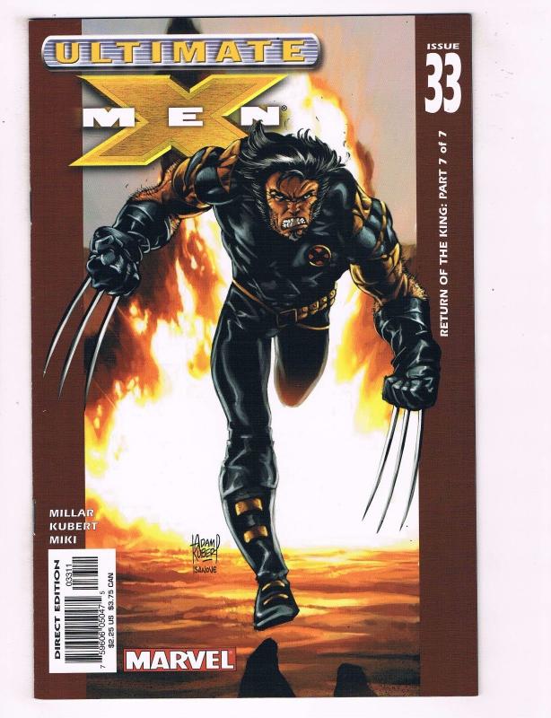 Lot Of 5 Ultimate X-Men Marvel Comic Books # 31 32 33 34 35 Wolverine Gambit J54