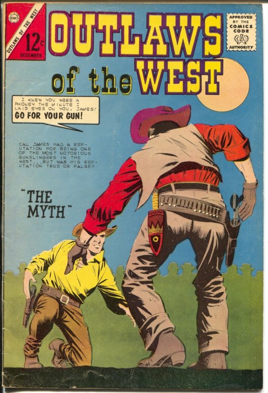 Outlaws of The West #46 1963-Charlton-gun fights=violence-Gun Master-VG+