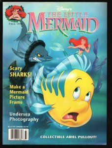 Little Mermaid #7 1993-Walt Disney-Ariel color centerfold-Games-puzzles & mor...