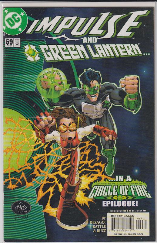 Impulse #68 #69 Circle of Fire Epilogue Adam Strange Green Lantern (1/2001) NM+