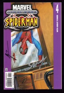 Ultimate Spider-Man #4 - KEY ISSUE  Signed 2x (8.5) 2001