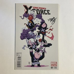 UNCANNY X-FORCE 1 2012 MARVEL NM NEAR MINT SIGNED SKOTTIE YOUNG HASTINGS VARIANT