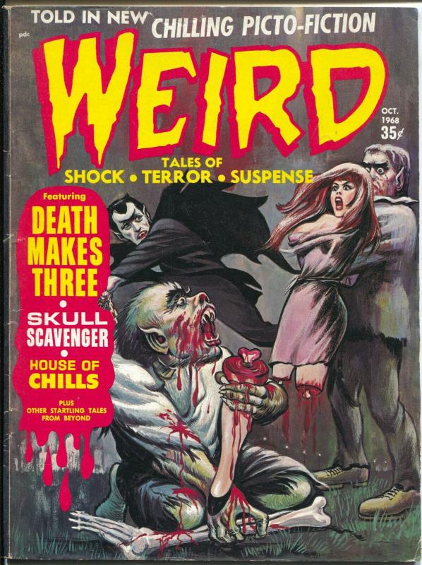 Weird Vol. 2 #8 1968-Eerie-weird menace-brutal dismemberment cover-VG