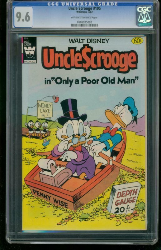 UNCLE SCROOGE #195 WHITMAN CGC GRADED 9.6- CARL BARKS 0909925002