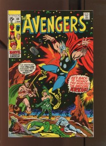 AVENGERS #84 - ARKON + ENCHANTRESS Appearance  (8.5 OB) 1971 