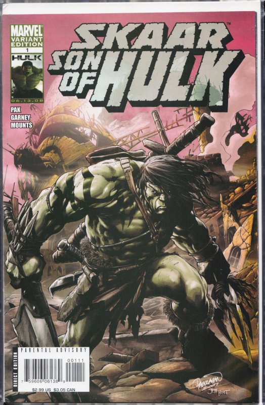 Skaar: Son of Hulk #1 Pagulayan Cover (2008) [Key Issue]