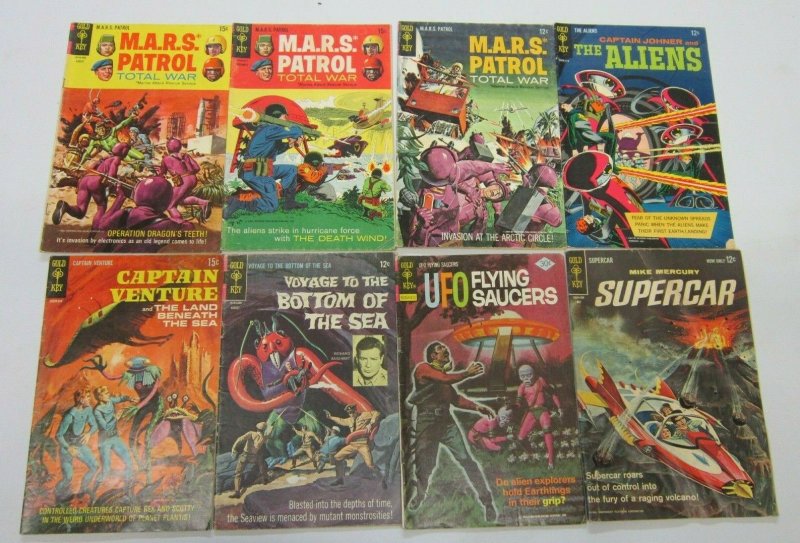 SciFi + Space comic lot 32 diff books various conditions (mostly Silver years) 