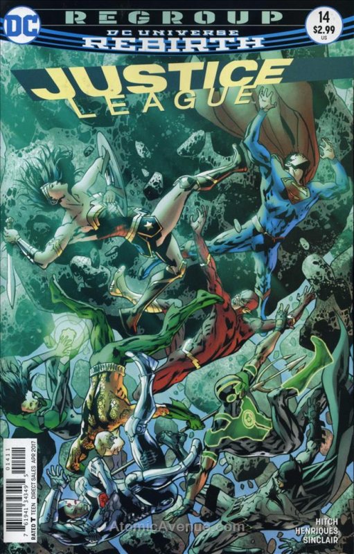 Justice League (3rd Series) #14 VF ; DC | Rebirth Bryan Hitch