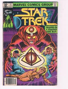 Star Trek #12 GD Marvel Comics Group Trapped On A Starship Comic Book DE7