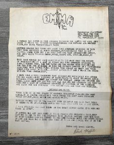 1983 EMMA PEEL FAN CLUB Newsletter LOT of 3 VG/VG+ Diana Rigg / Avengers