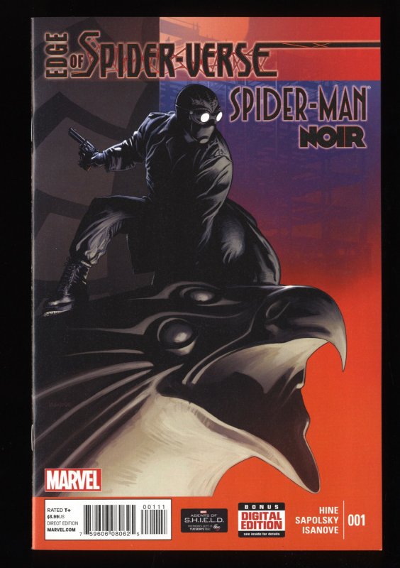 Edge of spider-verse #1 NM+ 9.6 Spider-Man Noir Appearance!