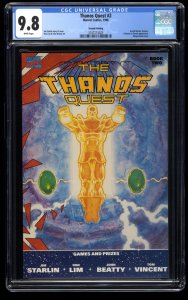 Thanos Quest #2 CGC NM/M 9.8 White Pages 2nd Print