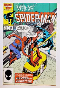 Web of Spider-Man, The #21 (Dec 1986, Marvel) 8.0 VF  