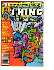 5 Marvel Two-in-One Comic Books Annual # 3 4 5 6 7 Thing Nova Hulk Thor BH17