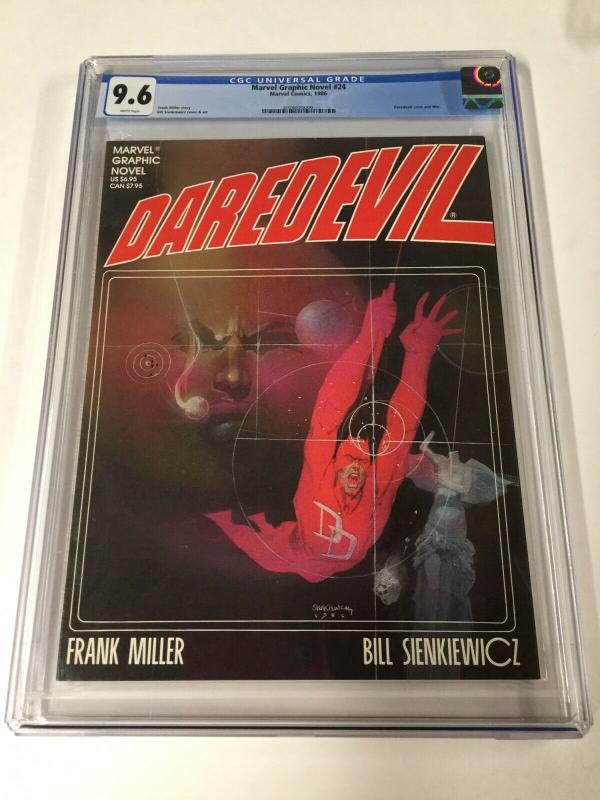 Marvel Graphic Novel 24 Cgc 9.6 White Pages Frank Miller Daredevil