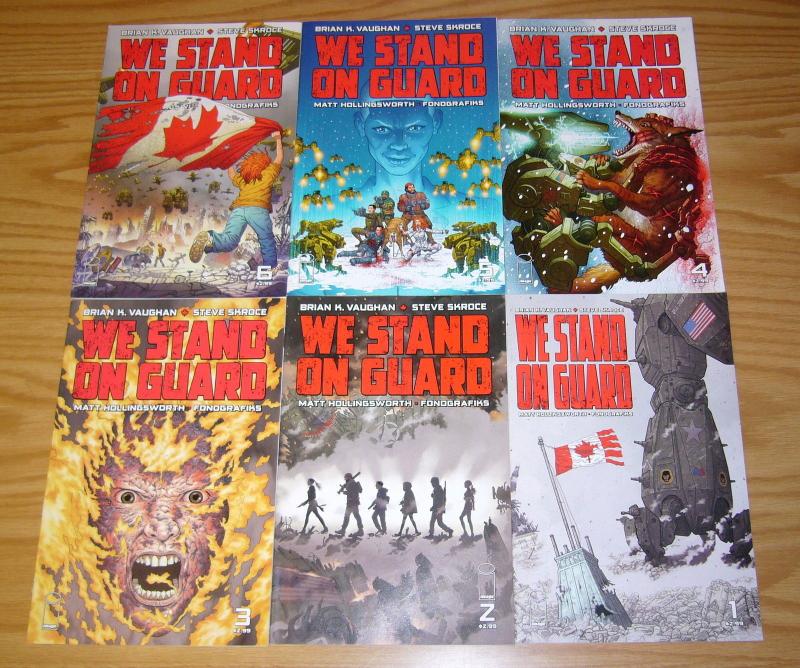 We Stand on Guard #1-6 VF/NM complete series - brian k. vaughan - Canada vs USA