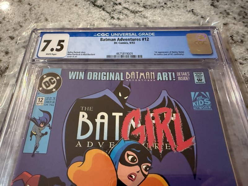 Batman Adventures # 12 CGC Graded 7.5 DC Comic Book 1st Harley Quinn JH23