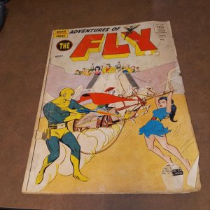 ADVENTURES OF THE FLY #8 archie mighty comics 1960 1st SA Shield / Bondage Cover